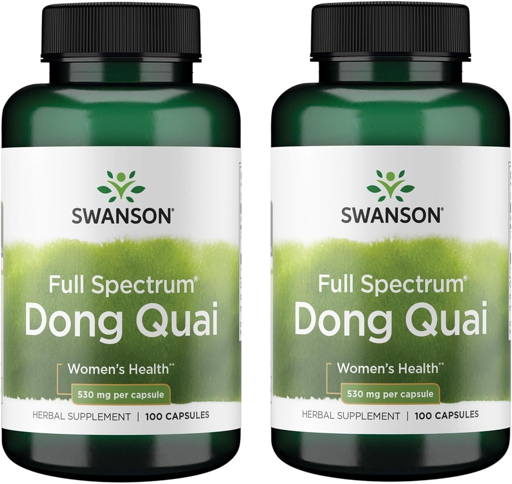 Swanson Dong Quai 530 Miligramy 100 Kapsułek (2 opakowania)