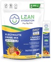Lean Hydration Daily Electrolyte Packets Drink Mix 124; Zero Calories, Zero Sugar plus Vitamin, Minerals & More