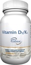 ZYCAL Witamina D3 / K2 Suplement (60 Kapsułek), Poprawa stanu zdrowia kości i stawów, Superior Support kości, Promowanie zdrowej funkcji, Wzmacnianie układu immunologicznego, Non-GMO, Gluten- Free