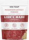 Lions Mane Powder Organic - Relaks & Fizyczna obrona - Lions Mane Supplement for Youthful Radiant Skin & Cognition - 2.12OZ (60 Służb)