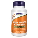 Teraz suplementy żywności, Aloe 10.000 i probiotyki z 10- Szczeliny (5 Miliard) Mieszanka probiotyczna, 60 Kapsułki Veg