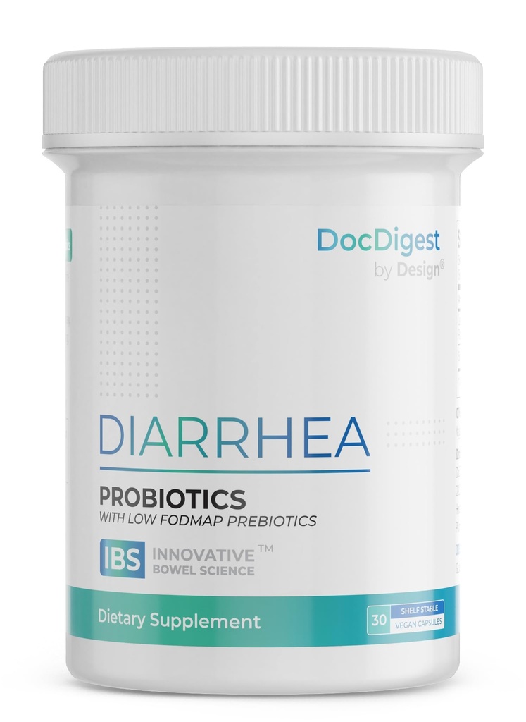 IBS Anti Diarrhea Probiotic for Diarrhea Relief and IBS- D - Klinicznie badane leki przeciwbiegunkowe dla długotrwałego komfortu - Diarrhea Medication dla dorosłych - Specialised IBS Supplement and Medicine