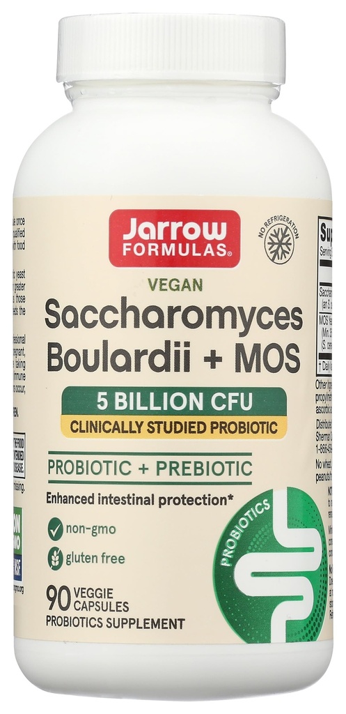 Jarrow Figuras, Saccharomyces Boulardii MOS, 90 Count