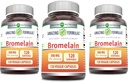 Amazing Supplement Bromelain 124; 500 Mg Supplement 124; 2400 GDU Supples 124; 120 Veggie Capsules Supples 124; Non-GMO Supplement 124; Gluten Free Supple124; Made in USA (3 Pack)