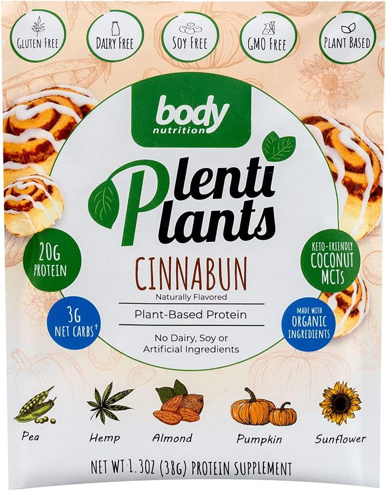 Białko oparte na roślinach roślin żywicielskich (CinnaBun, 38g)