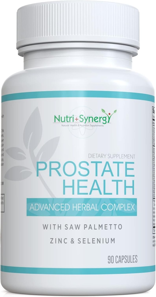 Prostate Health - Saw Palmetto, Cynk, Vitamin B6 & E, Selenium, Advanced Formuła dla wsparcia prostaty. 90 Kapsułki