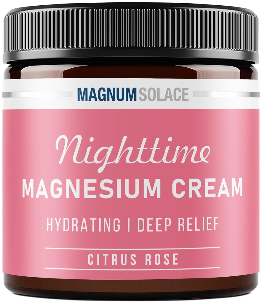 Płyn magnezowy - Nocny krem magnezowy - Zastosuj do mięśni, ramion lub klatki piersiowej - Chlorek magnezowy - USA Made and Safe for Kids (Citrus Rose) 4 Fl Oz (Opakowanie 1)