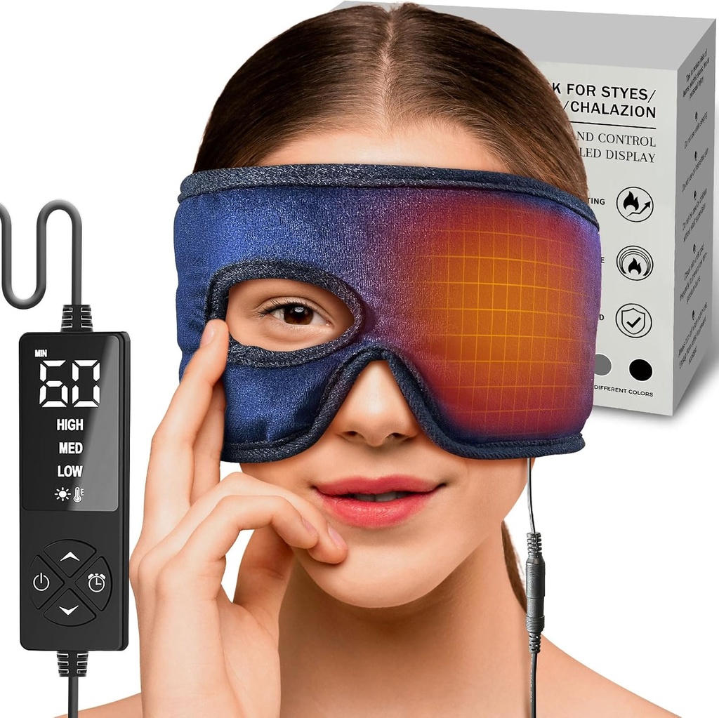 sticro Electric Stye Eye Compress Ogrzewanie Pad do leczenia Stye Eye Hole, wilgotne ciepło dla Stye Chalazion Blepharitis Ulgi dla lewego / prawego podrażnienia oczu