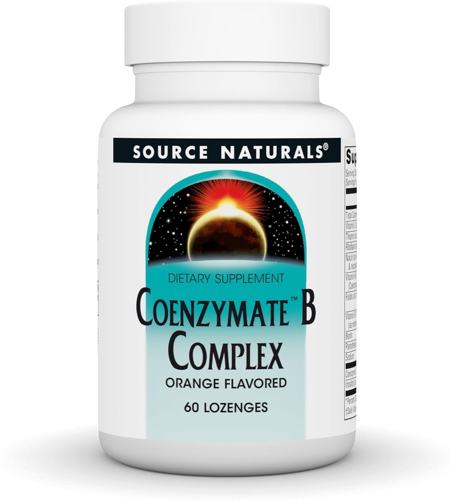 Koenzymated B Complex Sublingual Orange Source Naturals, Inc. 60 Lozenge