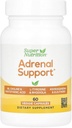 Super Nutrition Nadnercza Wsparcie z L- Tyrosine, Rhodiola Extract, Ashwagandha Extract i Eleuthero Extract, 60 Kapsułki Veggie