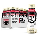 Mięśnie Mleko Genuine Protein Shake, Vanilla Creme, 11.16 Fl Oz Bottle, 12 Pack, 25g Protein, Zero Sugar, Wapnia, Witaminy A, C & D, 5g Fiber, Energizing Snack, Workout Recovery, Packaging May Vary