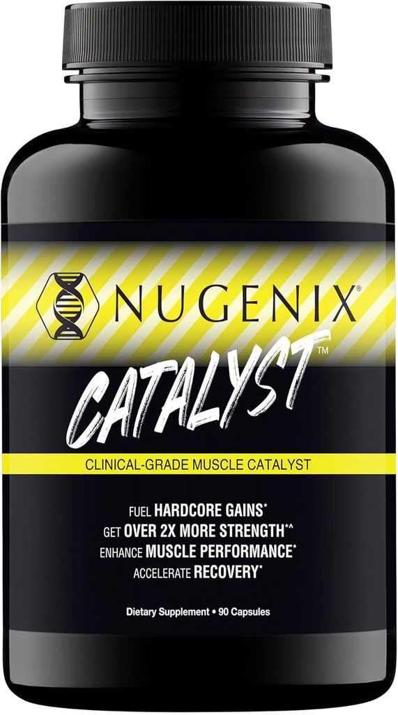 Nugenix Catalyst - Zwiększona budowa mięśni i odzysk mięśni, Harder pociągu, Zwiększenie wydajności - 90 Kapsułki