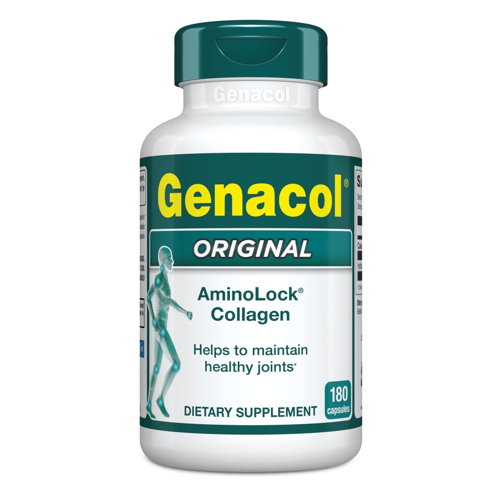 Collagen Peptydes Joint Supplements for Men & Women by Genacol Between 124; Exclusive Hydrolizated Collagen Pills Between 124; Pomaga utrzymać zdrowe połączenia 124; Colageno Hidrolizado Between 124; Genacol Original 180 Kapsułki