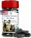 Vitality Science Pet Probiotic for Cats & Dogs | Pet Flora - Great for Diarrhea, Vomiting, Gas, Skin Conditions - Additive Free (50 Caps)