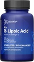 Geronova Research Bio- Enhanced R- Lipoic Acid, 300 mg Kapsułki - 2 Miesiąc Dostawy - Stabilizowany R Alpha Lipoic Acid z Enhanced Absorption - R Acid Acid Supplement - 60 Count