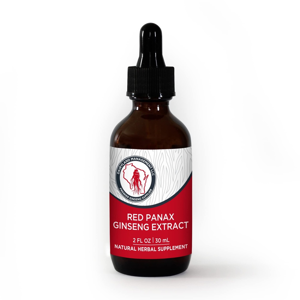 Dairyland Red Ginseng Extract 2 FL oz - Red Panax Ginseng Extract for Immune Support - Autentyczne koreańskie Red Ginseng - Non- GMO, Gluten Free Ginseng Liquid - Ginseng HerbSupplement for Daily Use