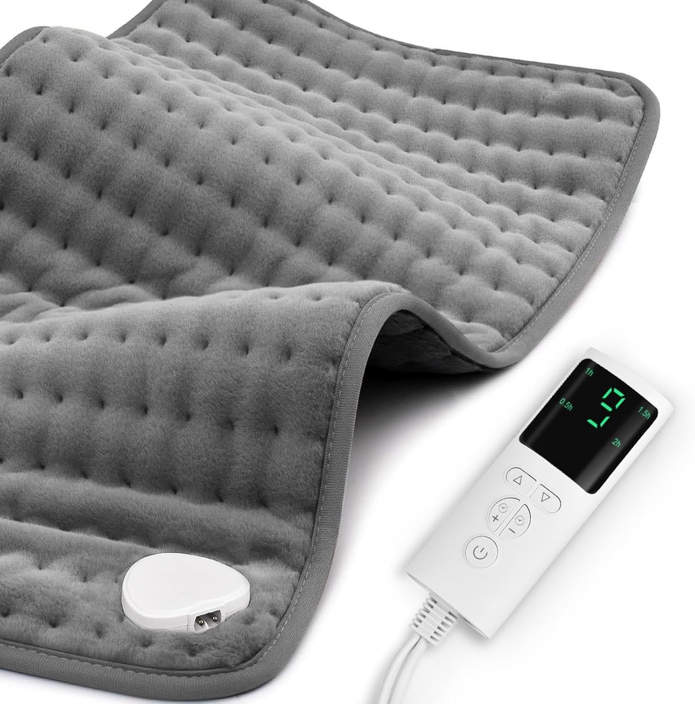 Ogrzewanie Pad na ból pleców Relief & Cramps 17 "x33" Duże, wilgotne opcje suchego ciepła, XL elektryczne systemy grzewcze, 9 Ustawienia ciepła, Pralnia maszyn, Auto- off, Prezenty dla kobiet, Mama, Mężczyźni