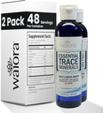 Waiora Esential Trace Minerals: 124; Pomoc uzupełniająca: Zagubione / Zlikwidowane Minerały: 124; 60 + Jonowe Minerały: 124; Funkcje Vital Body, pH Balance: 124; Plus Elektrolity do Hydracji (2 Bott / 96 serv)