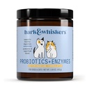 Bark & Whiskers Probiotics + Enzymy - Wsparcie Żywność Zdrowie i System immunologiczny - Suplement Probiotyczny dla kotów i psów - 60 Scoops