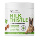Ostrze mleczne dla psów - Max Siła Liver Support Chews, Wild Alaskan Salmon Oil & Curcumin - Nerki Detox & Pomoc dla wątroby - Natural Liver Support Chews Made with Real Chicken, Choline & NAC
