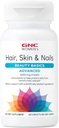 GNC Kobiety Advanced Hair, Skóra i paznokcie Codzienne mieszanka multiwitaminowa dla kobiet, Klinicznie studiowane wsparcie urody zawierające Biotin, Kwas hialuronowy, Kolagen, Luteina, 60 Kaplety