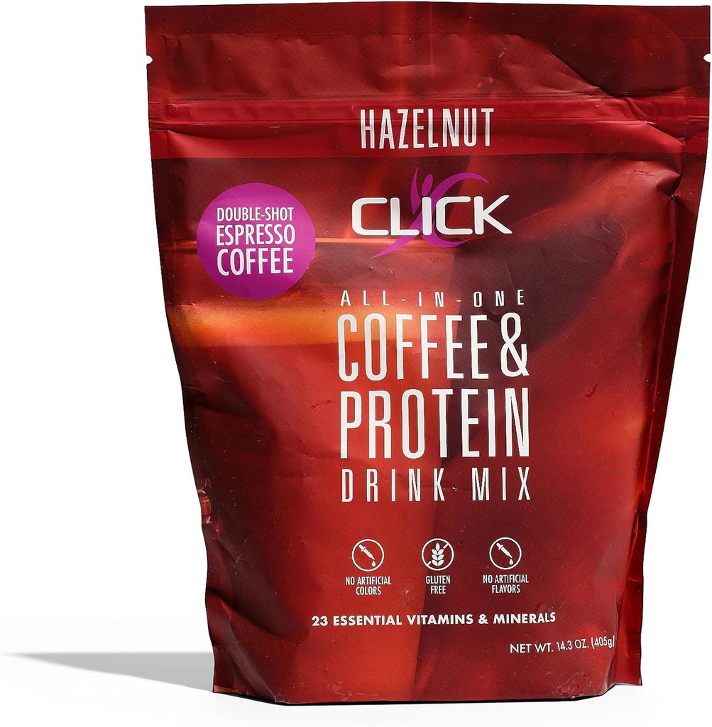 Kliknij przycisk Proszek do kawy 124; Podwójny strzał Espresso 124; 16 g białka 124; 23 Podstawowe witaminy 124; Niskie Calorie Meal Wymiana 124; 150mg Caepine 124; Gluten Free 124; Brak sztucznych zapachów lub kolorów 124; Orzechy laskowe