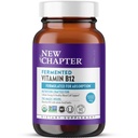 Nowy rozdział Fermentowana Witamina B12 1000 µg, USDA Organic, One Daily for Cellular Energy + Zdrowe komórki krwi, Certified Vegan, Gluten Free - 60 Count