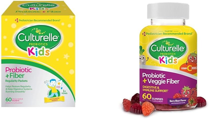 Kulturelle Dzieci Probiotyczne + Fiber Pakiety 60 Hrabia & Codzienne Gummie Probiotyczne 60 Hrabia - Digestive & Immune Health
