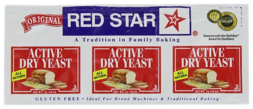 Czerwona Gwiazda Żywienia Yeast - Active Dry - .75 oz - Przypadek 18