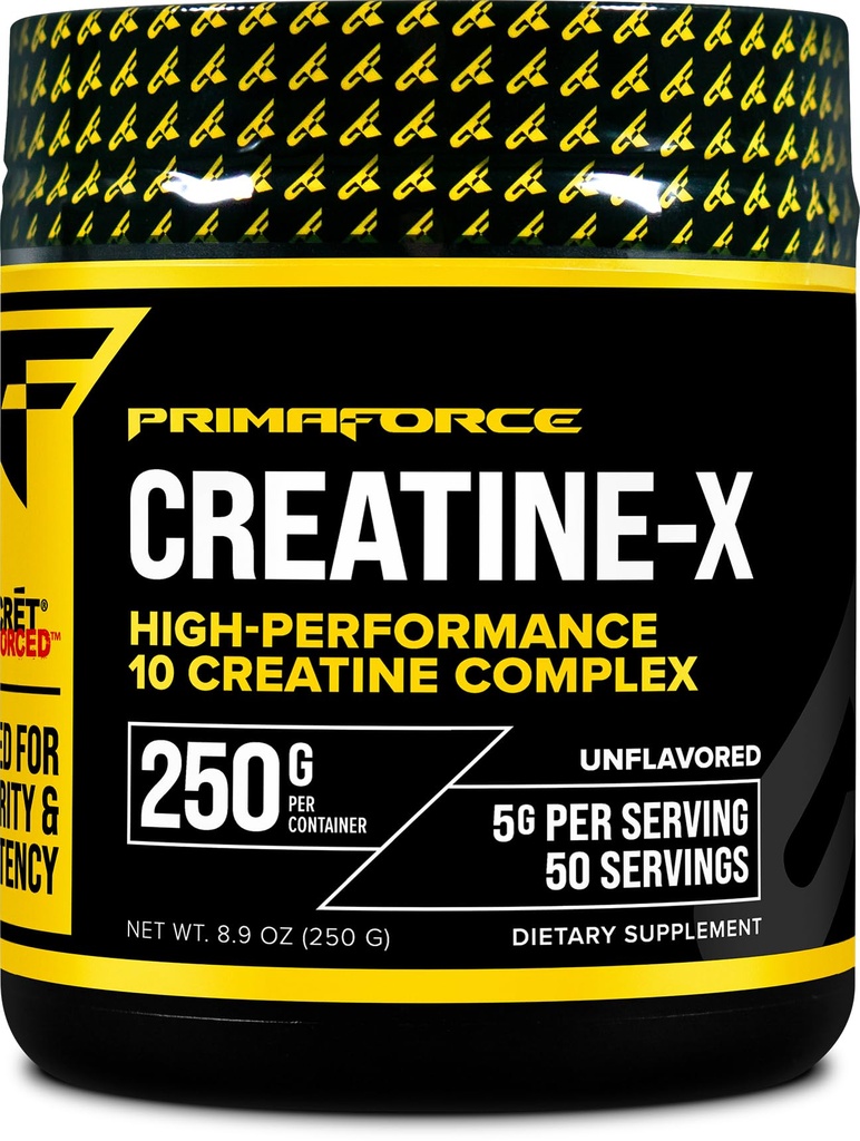 Primaforce Creatyne- X 250 Grams - Wysokiej wydajności 10 Creatyne Complex - Unflavored