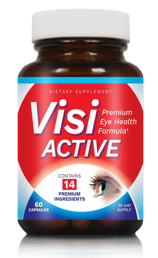 Vision Supplement Supplement - Eye Health Formula with L- Tartrate, Resveratrol, Blueberry Extract, Vitamin A, C, D & 11 Ingredients for Vision Supplement - 60 kapsułki / butelka - 1 opakowanie
