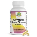 Zaawansowana formuła wsparcia Nerve. Peripheral Neuropathy Supplement with Alpha Lipoic Acid for Healthy Nerve Repair & Function. Maksymalna wytrzymałość Formuła, 120 kapsułek