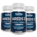 AREDS 2 Wybierz Vitaminy oczu do wsparcia plamki - Witaminy do oczu z zeaksantyny Plus Luteina dodatek do plamki - Premium Formuła zdrowia plamki - Suplementy do oczu - 60 Kapsułki - (Opakowanie 3)
