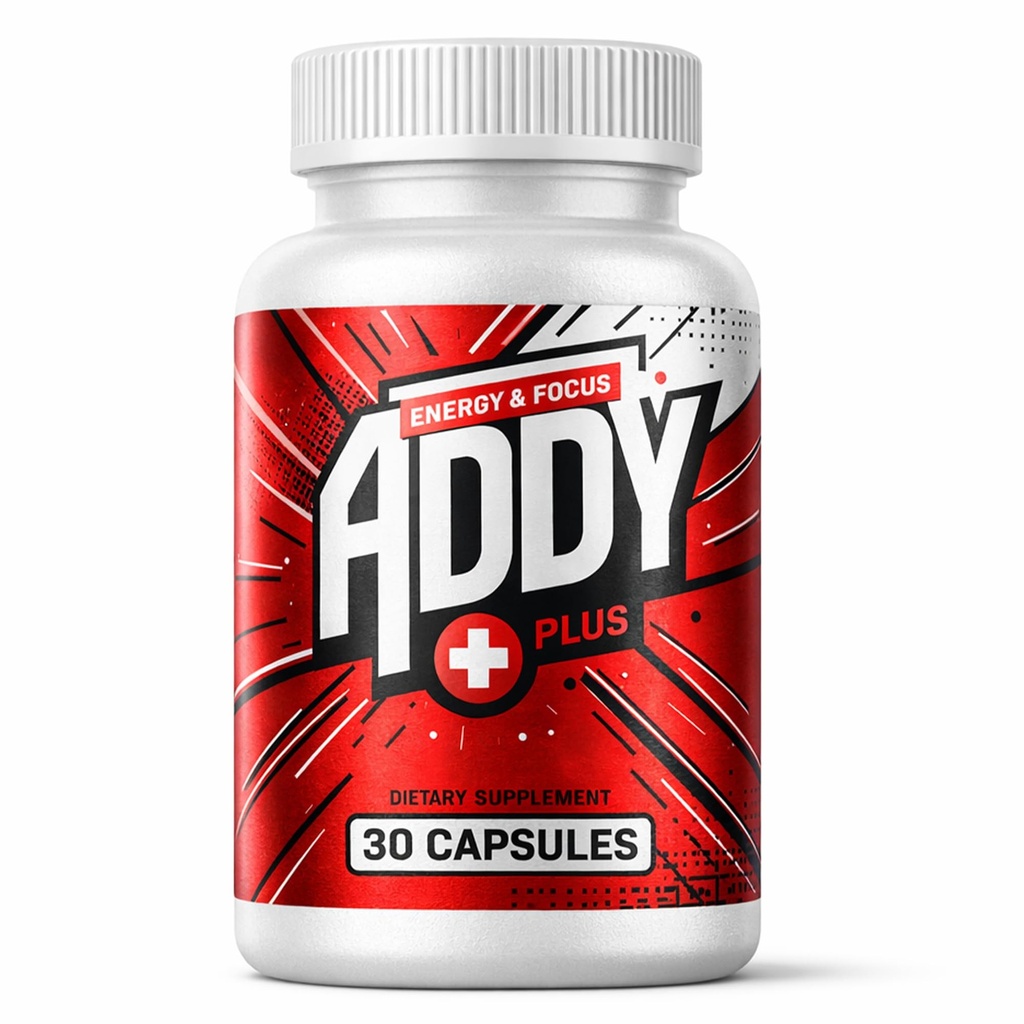 ADDY Plus - Brain Booster - Focus, Energy, and Memory Support Vitamins - Adderall Alternative - Focus & Energy Supplement - Clean Energy - Sharp Focus - Get More Done with Addy Plus - 30