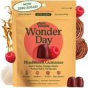 Plant People WonderDay Gummies - Lwie grzyby, Cordyceps, Chaga Mushroom Suplement do wsparcia systemu immunologicznego De- Stress Boost Mood & Energy u dorosłych Naturalny, Wegan, Non-GMO (60 Hr)