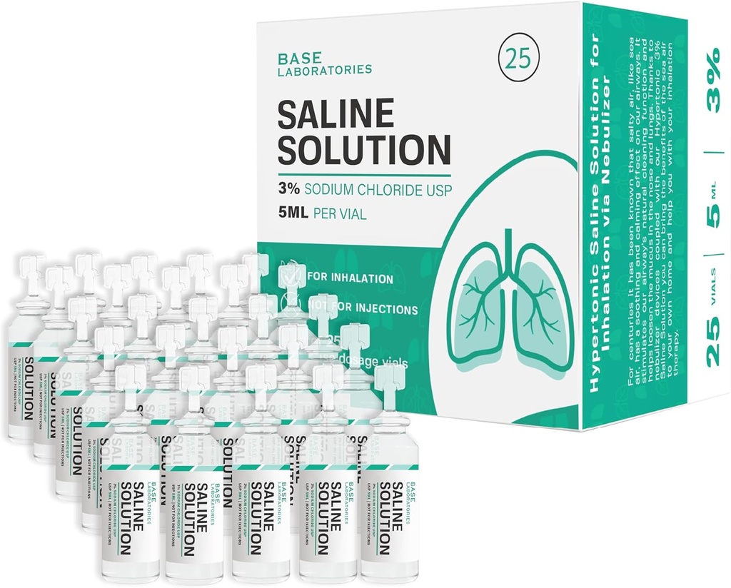 BASE LABORATORIES 3% roztwór soli do nebulizatora