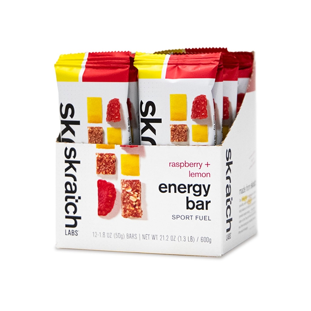 SKRATCH LABS Energii Bar 124; Malina + cytryna (12 pack) 124; Roślina na bazie zdrowego przekąski 124; Niski cukier - 4g białka 124; non-gmo, bezglutenowy, bez soi, wegan, koszer