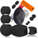 a Zengear Repair Patches - Wodoodporne, Samoprzylepne, Tear- Cold- Heat- Resistant Polyester Fabric to Fix Down Jacket, Puffer, Snowsuit, But, Namiot, PVC, Odzież, Tapicerka (czarny)
