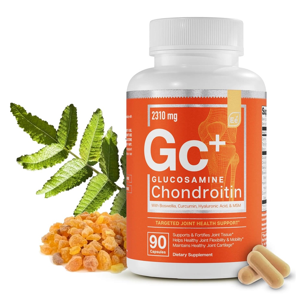 Elementy zasadnicze Glukozamina Chondroitin MSM Boswella Serrata Hyaluronic Acid Supplement Joint Supplement Antioksydant Supplement for Flexibility - 90 kapsułki