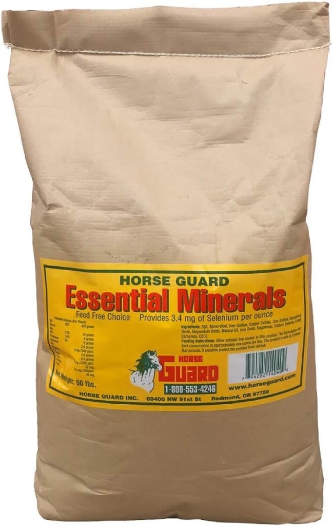 Minerały zasadnicze 50 lb, suplement Mineralny wolny wybór z Selenium, Witaminy i Minerały