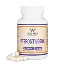 Pterostilbene Supplement 100mg kapsułki (Third Party Tested) 60 Kapsułki, Superior Resveratrol, Przeciwutleniacz do wsparcia długowieczności (Non-GMO, Gluten Free) przez podwójne drewno