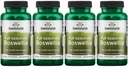 Swanson Double Force Boswellia- Herbal Supplement Promowanie Joint Support- Ayurvedic Herb dla Joint Elastyczność i Mobilność Support- Made w / Boswellia Serrata Resin - (60 kapsułki, 800mg każdy) 4 opakowania