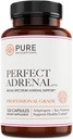 Perfekcyjny suplement wsparcia nadnerczy z witaminą, B6 dla zwiększonej wytrzymałości, Promoted Fatigue Relief, funkcji nadnerczy i wsparcia systemu immunologicznego - USA Made - 120 Count