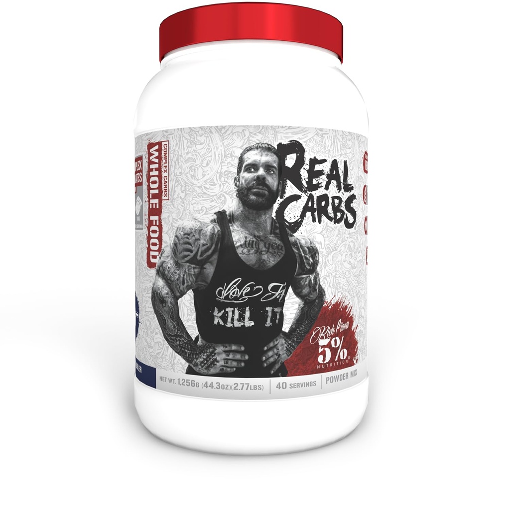 5% Żywienie Rich Piana Prawdziwe węglowodany z Real Food Complex Carb Powder, Long- Lasting Niska energia Glicemiczna do przygotowania / Post- Workout Recovery Meal, 2.8 lb, 40 Służenia (Blueberry Cobbler)