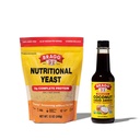Bragg Premium 12 Ounce Nutritional Yeast Seasoning Pouch - Wegan, Gluten Free Cheese Flakes i Kokosowy Aminos, All Purpose Seasoning, 10 Oz, Single