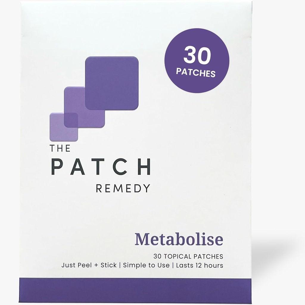 Łata Remedy Metabolise Patch 124; 5- HTP, Guarana, L- Karnityna, Fucus, Cynk, Yerba Mate, Malina Keton 124; 30 Łaty