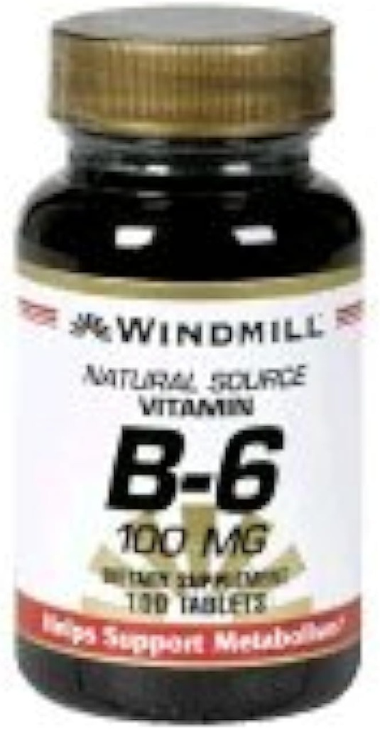 Wiatrak Witamina B- 6 100 mg Tabletki 100 TB