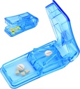Pill Cutter Splitter dla małych i małych pigułek Najlepszy Pill Cutter Splitter 1 / 4 Vitamins Pill Splitter Cuts z Shield Medicine Tablet Cutter Doubles jako Pill Organizer