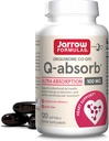 Jarrow Fixas Q- Absorb Ubichinone Co- Q10 100 mg, Suplement diety, Przeciwutleniacz na Mitochondrial Health, Produkcja energii komórkowej i zdrowie układu sercowo-naczyniowego, 120 Softgels, 120 Day Supply