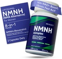 Liposomal NMNH Suplement dla Kobiet Energia alternatywna NMN + Trans- Resveratrol + TMG 124; Wzmacnia NAD + Poziomy, Regeneracja komórkowa i Promieniowa Skóra - 60- Day Anti-Aging Formuła